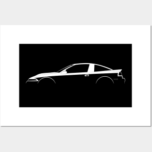 Mitsubishi Eclipse (1990) Silhouette Posters and Art